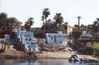Houses on the east bank of the Nile