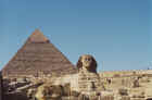 The pyramid of Khafre/Chephren in the background