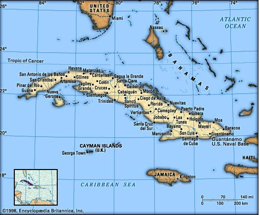 Cuba Havana map info 1995