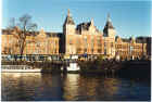 Central train station in Amsterdam