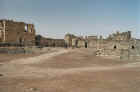 A view of the courtyard. On the right is a little mosque.