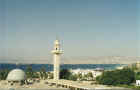 Aqaba is just north of the border with Saudi Arabia on the Red Sea coast