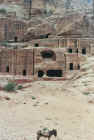 Petra dwellings along the passageway now called the Street of Facades