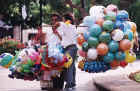 A toy vendor in Merida