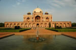 Humayun's tomb is the first Indian building to use the Persian double dome.