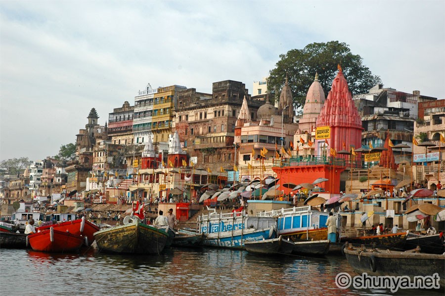 The Dasaswamedha ghat of River Ganges in varanasi