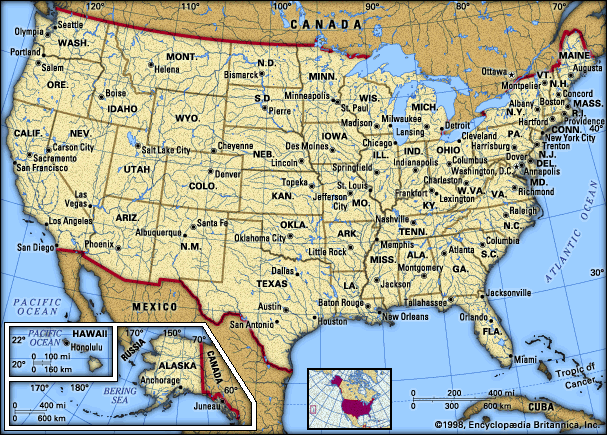 detailed map of usa with states and. by lonely detailed map of