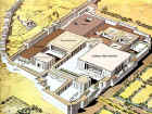 An artist's rendition of the royal palace at Persepolis. 